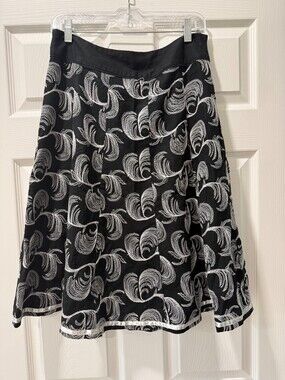 Willis Smith Black A-Line Skirt Size 6